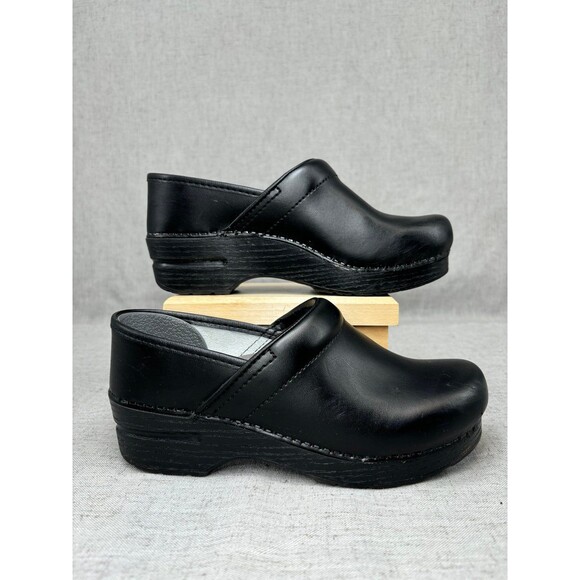Dansko Shoes - Dansko Professional Clogs Black Leather Slip On Women Size EU 37 US 6.5